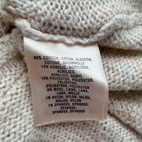 Moth Neutrals Fringe Trim Long Sleeve Pullover Sweater Womens XS - Picture 11 of 15